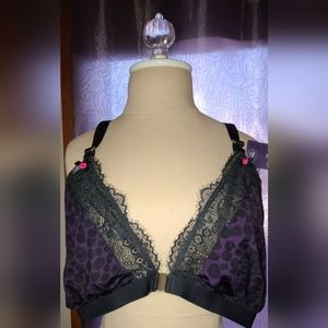 NWT Lane Bryant Animal Print Triangle No-wire Bra (42DD) and Panty (18-20) Set